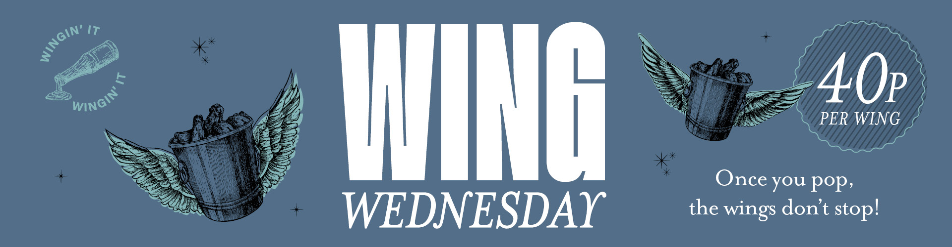 Wing Wednesday | 40p wings every Wednesday
